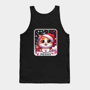 Meowy Christmas Tank Top